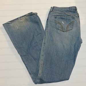 Hollister 7 Long Cali Flare Light Denim Jeans